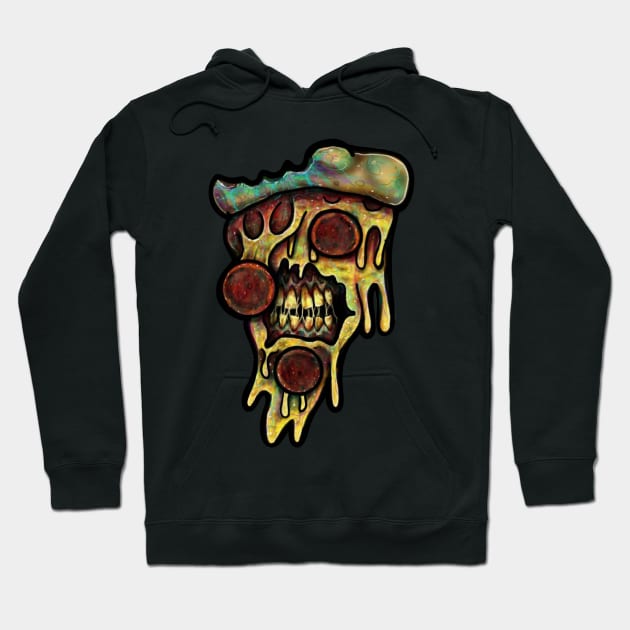 Zombie Pizza Hoodie by Squatchyink